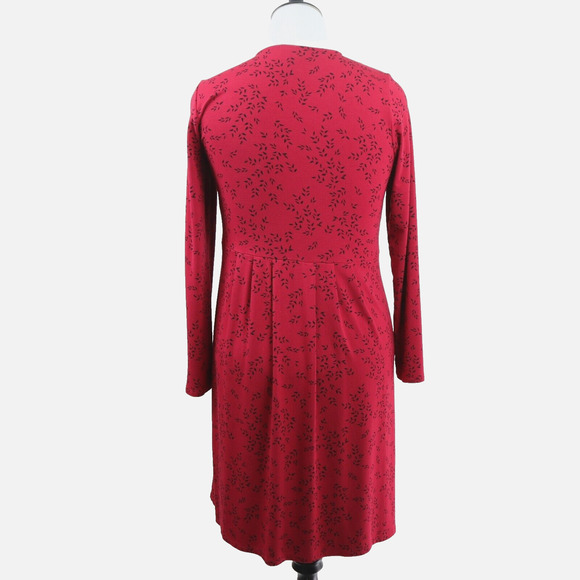 J Jill Size S Wearever Collection Jersey Knit Dress Red Print - Picture 4 of 9